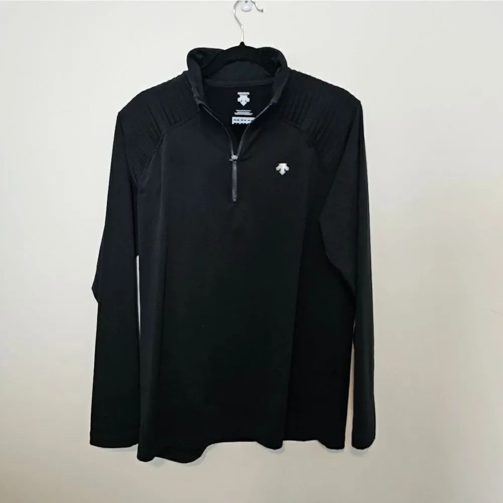 Descente Black 1/4 Zip Pullover Mens XL